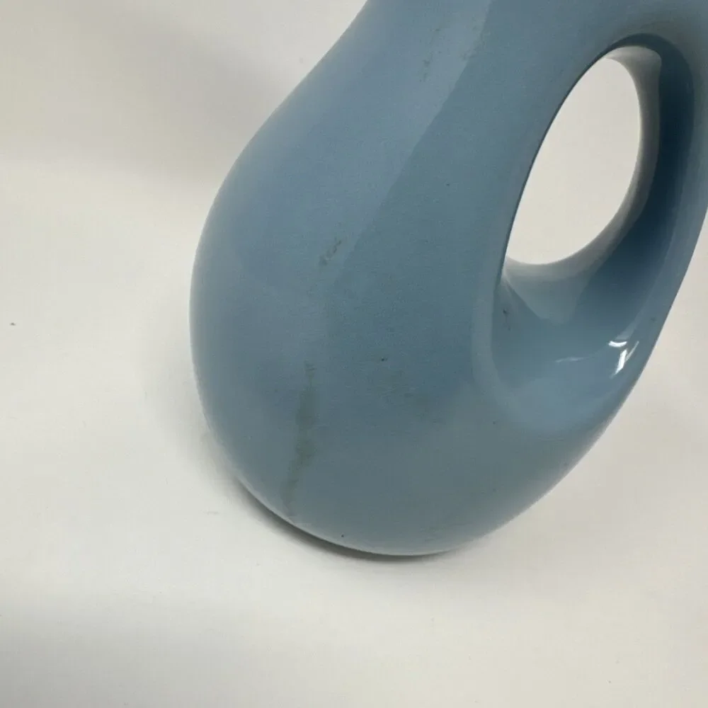 Rachael Ray Ceramic EVOO Oil and Vinegar Dispensing Bottle, Agave Blue